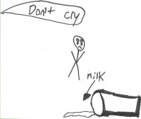 don't cry over spilt milk