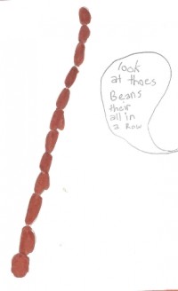 row (or hill) of beans